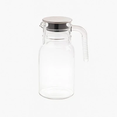 پارچ لیمون مدل شیشه ای درب استیل کد H2349