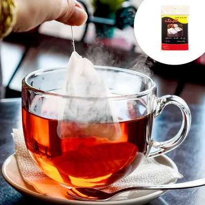 فیلتر چای مدل نخ دار کاغذی گلبرگ بسته 50 عددی
