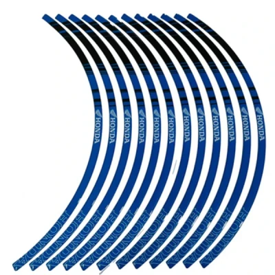 برچسب دور رینگ موتور سیکلت وارون مدل W-40-BLU مناسب برای هوندا کلیک بسته 12 عددی