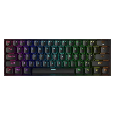 کیبورد گیمینگ ردراگون مدل DRACONIC K530 PRO، سوییچ مکانیکال قهوه‌ای، Tenkeyless، نورپردازی RGB