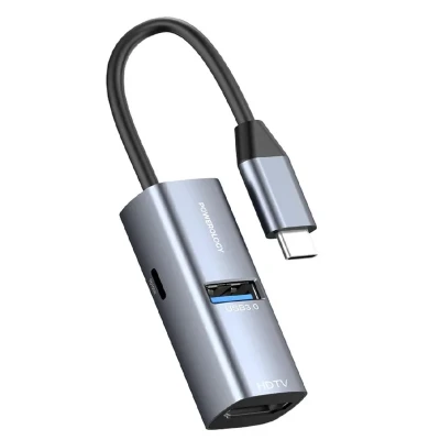 هاب تایپ سی پاورولوژی مدل PWJT424BK