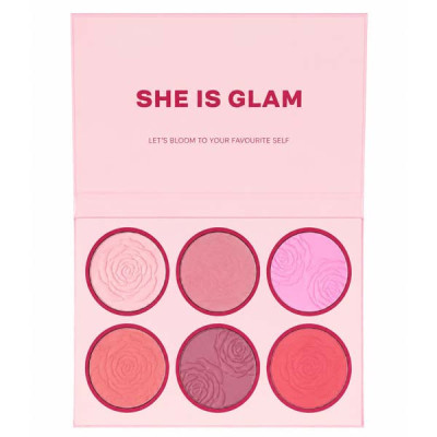 پالت رژگونه شی ایز گلم مدل Floral Blush