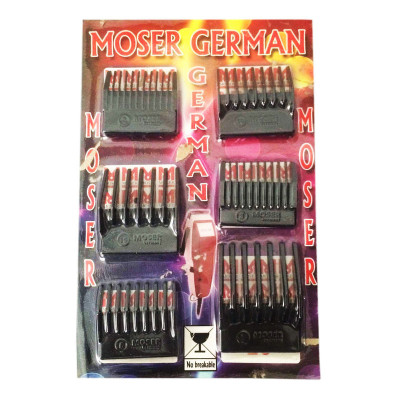 شانه ماشین اصلاح موزر ژرمن کد Y-49 بسته 6 عددی