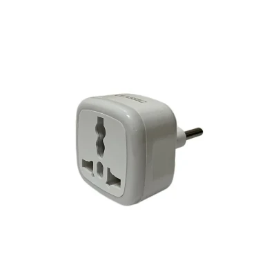 دو شاخه تبدیل برق 3 به 2 کلاسیک مدل C-001 چراغ دار