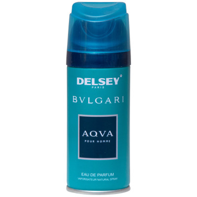 اسپری خوشبو کننده بدن مردانه دلسی مدل Bvlgari Aqva حجم 150 میلی لیتر