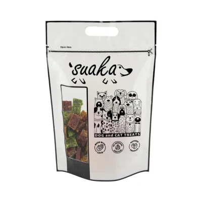 تشویقی سگ سوآکا مدل استیک مرغ و میوه جات حبه ای نرم وزن 70 گرم