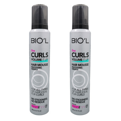موس مو بیول مدل 4 FINE CURLS حجم 200 میلی لیتر مجموعه دو عددی