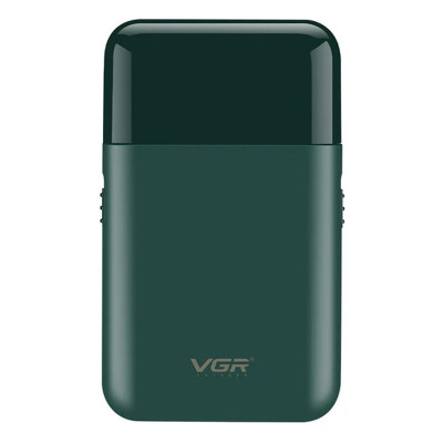 ماشین اصلاح موی صورت وی جی آر مدل V-390 با تیغه استیل ضد زنگ، تکنولوژی شیو فویلی، باتری قابل شارژ با 45 دقیقه زمان استفاده و طراحی ارگونومیک