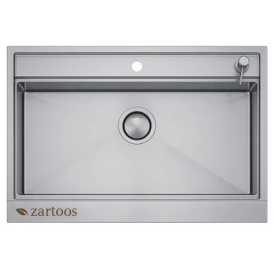 سینک ظرفشویی استیل توکار یک لگنه زرتوس مدل ZS9052
