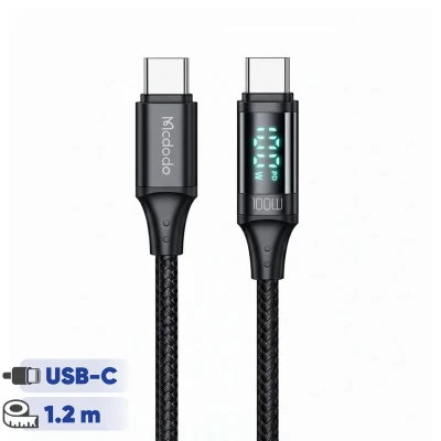 کابل USB-C مک دودو مدل Digital HD 100W PD Fast Charge طول 1.2 متر