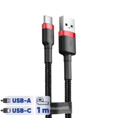کابل تبدیل USB به USB-C باسئوس مدل CATKLF-B Cafule طول 1 متر