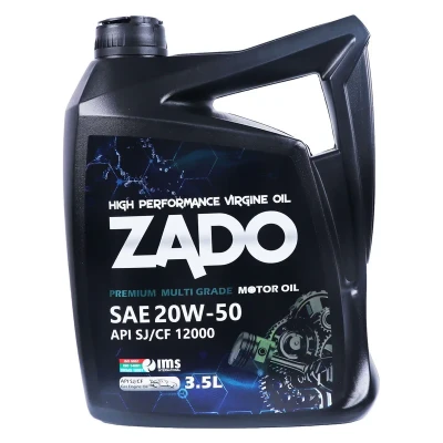 روغن موتور خودرو زادو مدل SAE 20W-50-SJ حجم 3.5 لیتر