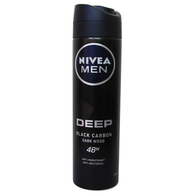 اسپری ضد تعریق مردانه نیوآ سری DEEP مدل BLACK CARBON حجم 150 میلی لیتر