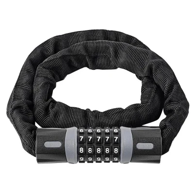 قفل موتور سیکلت مدل رمزدار زنجیر تمام فولادی کد 8362