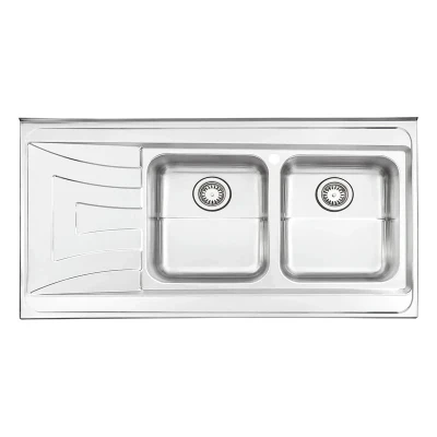 سینک ظرفشویی استیل البرز کد 736 روکار