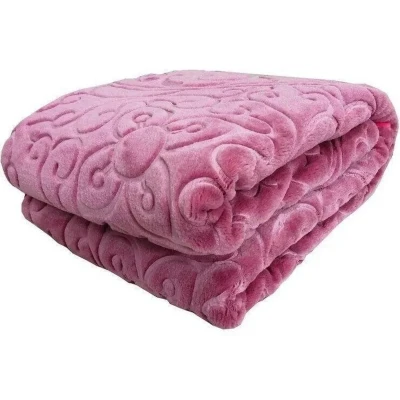 پتو 1 نفره گلبافت مدل برتر گل برجسته سایز 220x160 سانتی‌متر