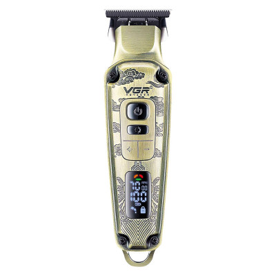 ماشین اصلاح موی صورت شارژی وی جی ار مدل 901 PRO PLUS با تیغه تیتانیوم، قابلیت صفر زنی، شارژ سریع و 4 شانه تنظیم ارتفاع