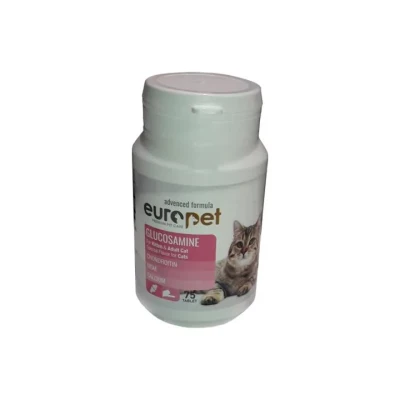 قرص تقویت مفاصل گربه یوروپت مدل Glucosamine بسته 75 عددی