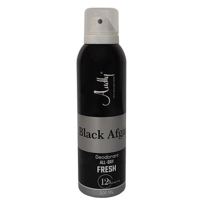 اسپری دئودورانت مردانه آدلی مدل Black Afghan  حجم 200 میلی‌لیتر