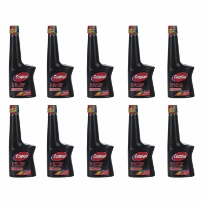 مکمل تمیز کننده سیستم سوخت خودرو کاسپین کد 02 حجم 230 میلی لیتر بسته 10 عددی
