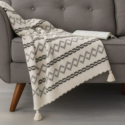 شال مبل و تخت مدل کرونوال پانچی سایز 140x180 سانتی متر