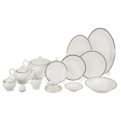 سرویس غذاخوری چینی 102 پارچه 12 نفر چینی زرین ایران مدل Riva