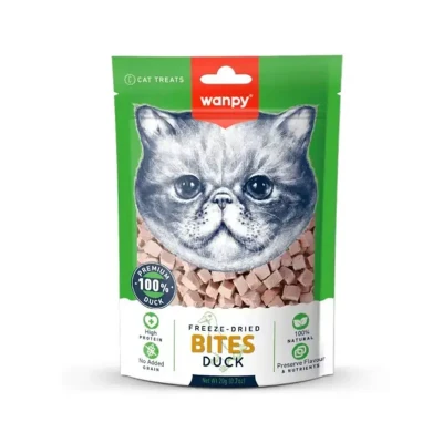 تشویقی گربه ونپی مدل Freeze Dried Bites طعم اردک وزن 20 گرم