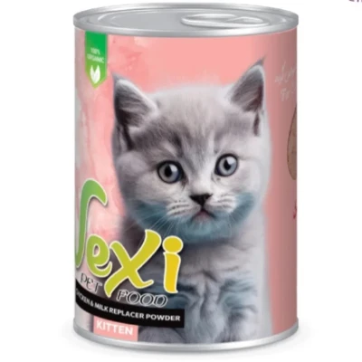 کنسرو گربه وکسی مدل پته طعم مرغ و شیر خشک وزن 400 گرم