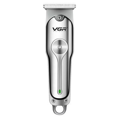 ماشین اصلاح موی سر و صورت وی جی ار مدل V-071 با تیغه دوار روکش الماس، موتور 8500 دور در دقیقه، باتری 600 میلی‌آمپر ساعت، شارژ USB، استفاده خشک و مرطوب و شانه قابل تنظیم دستی