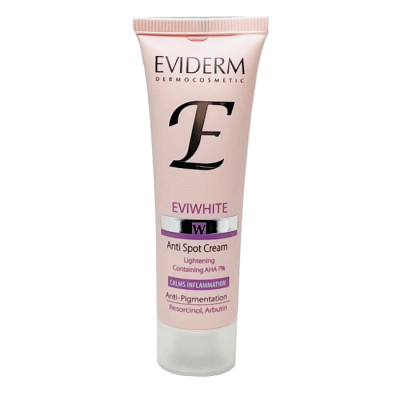 کرم روشن‌کننده پوست دارای لک اویدرم مدل EVIWHITE مناسب برای پوست معمولی حجم 30 میلی‌لیتر