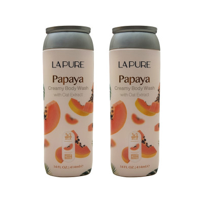 شامپو بدن لپیور مدل Papaya حجم 414 میلی لیتر مجموعه 2 عددی