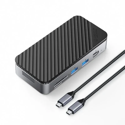 داک استیشن 9 پورت USB-C به همراه باکس M.2 اوریکو مدل M2P7