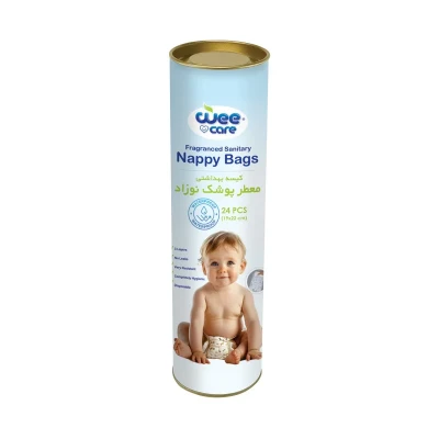 کیسه بهداشتی پوشک وی کر مدل Nappy Bags بسته 24 عددی