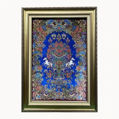 تابلو فرش دستباف طرح کومه ای کد ۲۱۵۱۱۲۰۵