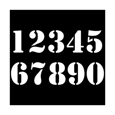 شابلون باتیس آرت طرح اعداد کد 814