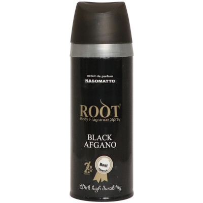 اسپری خوشبو کننده بدن مردانه روت مدل Black Afgano حجم 200 میلی لیتر