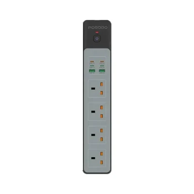 محافظ شوک الکتریکی و چند راهی برق پرودو مدل PD-FWCHO45-BK-65W