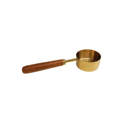 پیمانه اندازه گیری مدل قهوه طرح دسته چوبی
