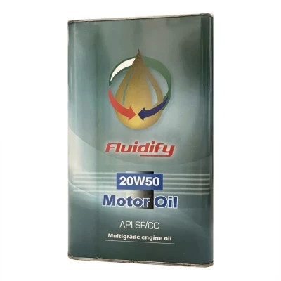 روغن موتور خودرو بنزینی فلو دی فای مدل 20W50 SFCC 20W-50 حجم 4 لیتر