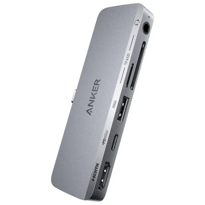 هاب 6 پورت USB-C انکر مدل USB-C Hub 6-in-1 for iPad A8363  541