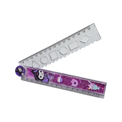 خط کش 30 سانتی متری مدل انیمه کرومی و ملودی اکواریومی کیوت کد 01 kuromi melody