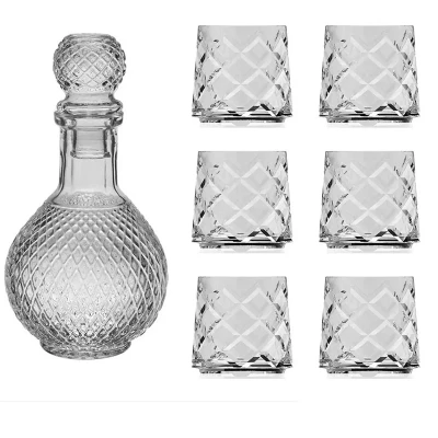 ست تنگ و لیوان 7 پارچه شیشه و بلور اصفهان مدل اژاکس کوین