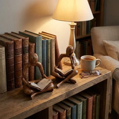 مجسمه مدل کتابخوان کد 2608 مجموعه دو عددی