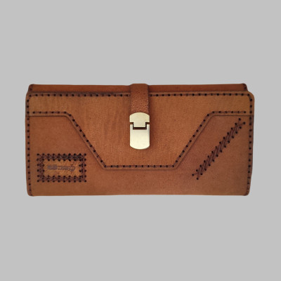 کیف پول دست دوز مردانه مدل چرم طبیعی بزی کد Ch-k135