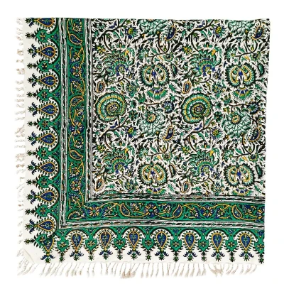 رومیزی قلمکار مدل گل اناری