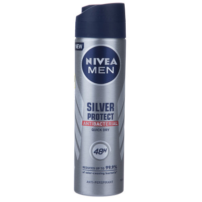 اسپری ضد تعریق مردانه نیوآ مدل Silver Protect حجم 150 میلی لیتر