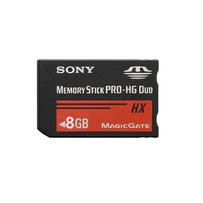 کارت حافظه Stick pro duo سونی مدل HX کلاس 4 استاندارد HG سرعت 20MBS ظرفیت 8 گیگابایت