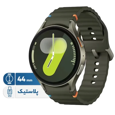ساعت هوشمند سامسونگ مدل Galaxy Watch 7 44mm دارای قابلیت های کنترل موسیقی (Music Player) بند پلاستیک