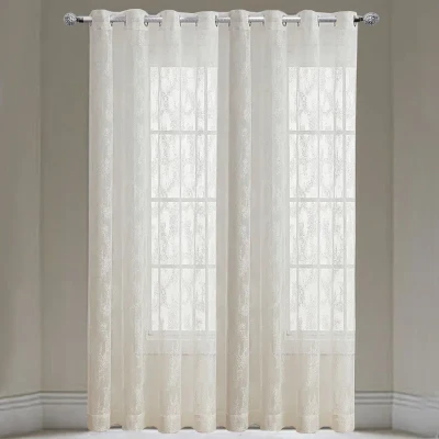 پرده تیکو دکو مدل تور راشل طرحدار سایز 280 × 300 سانتی‌متر