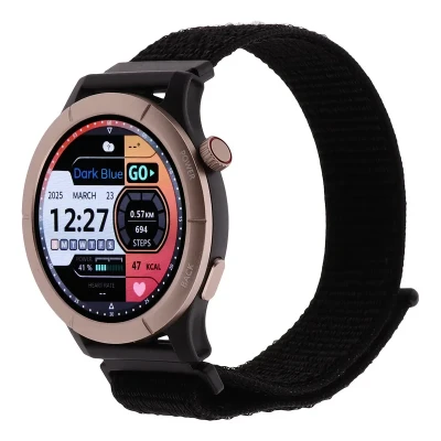 ساعت هوشمند 45 میلی‌متری دارک بلو مدل AmazWatch B با بند پلی استری
